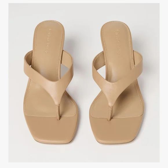 The Drop Women's Dakota Thong Scupted Heel Sandal #923, 924, 925 - Picture 12 of 14